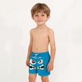 thumbnail image 4 of Babcutegg Kids Printed Swim Trunks with Pockets – Elastic Waistband, Drawstring Closure, Casual Beach and Pool Short for Warm Weather Activities Blue Size 14-15, 4 of 9