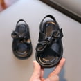 thumbnail image 5 of Fjofpr Infant Sandals Girls 12-18 Month Toddler Shoes Baby Girls Cute Fashion Solid Color Bow Non-slip Soft Sole Beach Sandals, 5 of 6