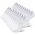 thumbnail image 1 of PinesC Men's/Women's 10 Pairs Invisible No Show Non slip Socks, Multipack, 1 of 5