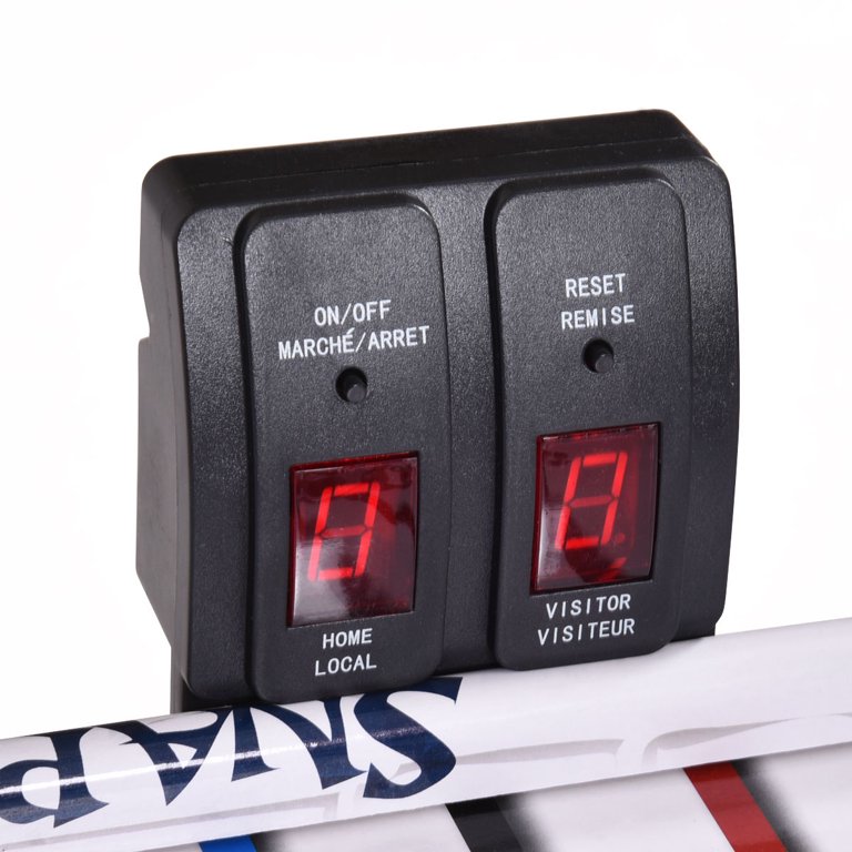 Mesa De Hockey Aire COSTWAY Con Marcador LED Y Motor 12V – 144x68x81 Cm – Incluye 2 Empujadores Y 2 Discos