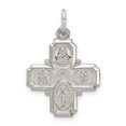 thumbnail image 1 of Beautiful Sterling Silver 4-way Medal, 1 of 2
