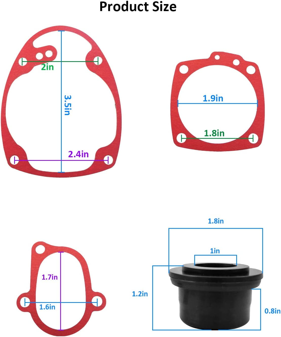 Aftermarket Piston Bumper For Hitachi NR83A Nailers - Pack Of 2, Compatible With Multiple Hitachi Nail Gun Models