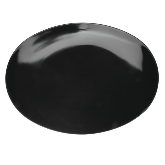 HUBERT® Oval Platter Black Melamine - 12 3/4" L x 10 1/4" W