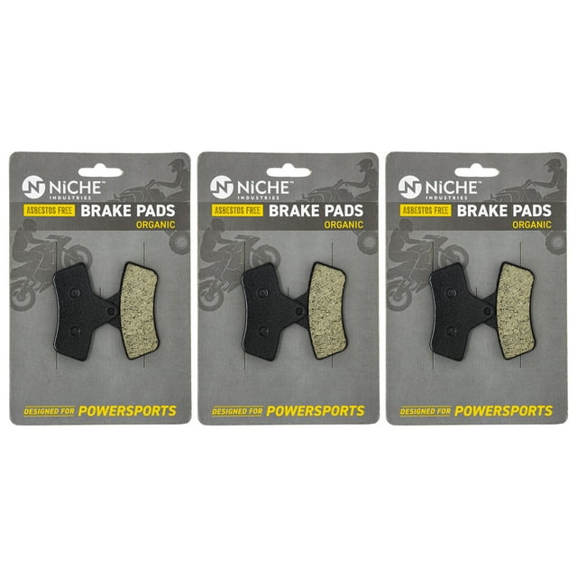 Niche Front Rear Brake Pad Set for Arctic Cat 400 Organic 3 Pack 519-KPA2292D