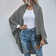 thumbnail image 4 of Vedolay Women's Cardigan Sweaters Button Down Long Sleeve Soft Knit Cardigan Coat Gray,XL, 4 of 5