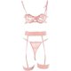 thumbnail image 3 of Zhuge Lenceria Mujer Erótica, Conjunto con Encaje Sexy y Malla Transparente, Para Momentos Íntimos, Talla M Rosa, 3 of 5