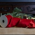 thumbnail image 2 of Melrose Christmas Wired Craft Ribbon - 4" x 10 Yards - Red, 2 of 3