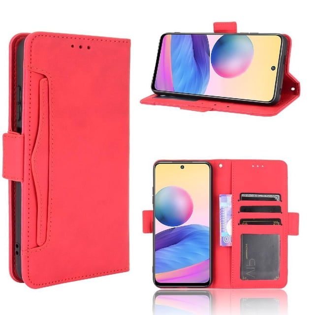 Funda Cartera Magnética para Xiaomi Redmi Note 10 5G- Tarjetero Desmontable, Cuero PU, Soporte