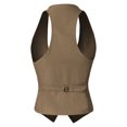thumbnail image 3 of Made by Olivia Women's Dressy Casual Versatile Racerback Vest Tuxedo Suit Waistcoat, 3 of 6