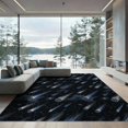thumbnail image 2 of ODIKA 6'x9' Washable Area Rug Field Constellation Grid Uranus Themed Galaxy Meteorite Starry Playful for Family Room, Living Room, Master Bedroom, Non-Slip, Easy Care, 2 of 7