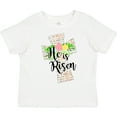 thumbnail image 3 of Inktastic He is Risen Cross with Script and Flowers Boys or Girls Toddler T-Shirt, 3 of 5