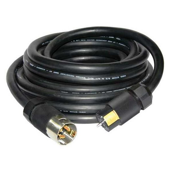 Hubbell Wiring Device-Kellems Temporary Power Cord,50A,50 ft,3 Poles TPC50