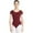 Burgundy, variant on Short Sleeve Leotard - Girls
