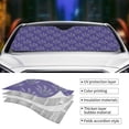 thumbnail image 3 of Yiaed Lavender Flowers Print Car Windshield Sunshade Front Auto Car Front Window Sun Shade Foldable Sun Visor Shield Cover Auto Accessories for Sedan SUV Truck-Small, 3 of 5