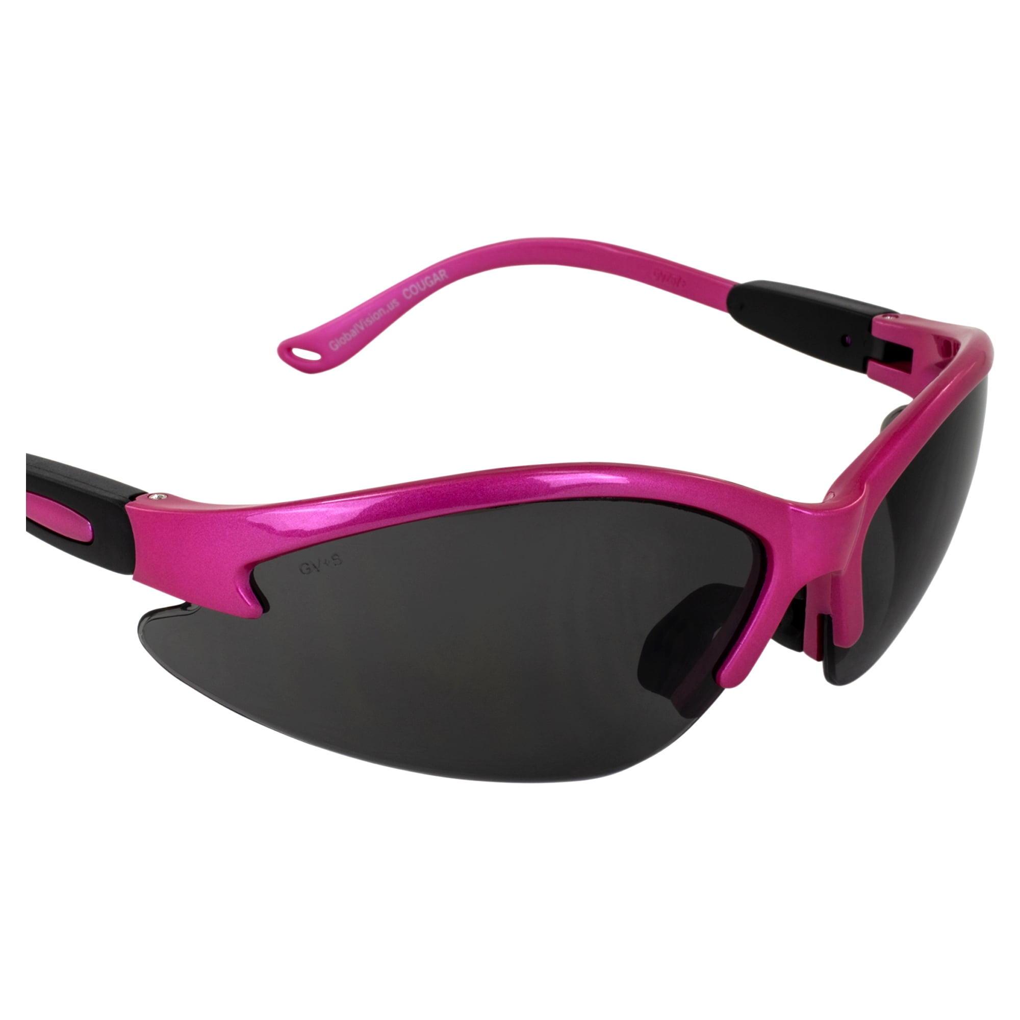Global Vision Eyewear Pink Frame Cougar Safety Glasses
