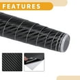 thumbnail image 6 of Unique BargainsBlack 3D Carbon Fiber Protective Car Wrap Film 59.8ftx19.7ft Exterior Interior Vinyl Wrap Cover 5.5mil 1 Pc Universal, 6 of 7