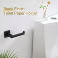 thumbnail image 5 of KOKOSIRI Black Toilet Paper Holders Bathroom Toilet Paper Roll Holder SUS304 Stainless Steel Contemporary Wall Mounted Matte Black B2003BK, 5 of 9