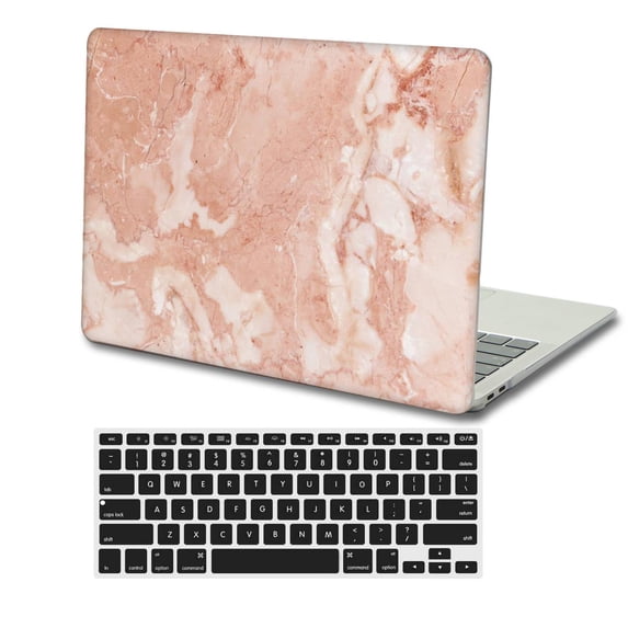 KSK KAISHEK Compatible with New MacBook Air 13" Case 2022 2021 2020 2019 2018 Released Model A2337 m1 A2179 A1932, Plastic Hard Shell Case + Black Keyboard Cover, Marble A 15