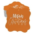 thumbnail image 1 of Inkdotpot Étiquettes de Bouteille Joyeux Noël en Argent Véritable Forme de Support Lot de 100, 1 of 6