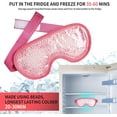 Minzimin 1Pack Cooling Eye Mask with Gel Bead, Reusable Cold Compress