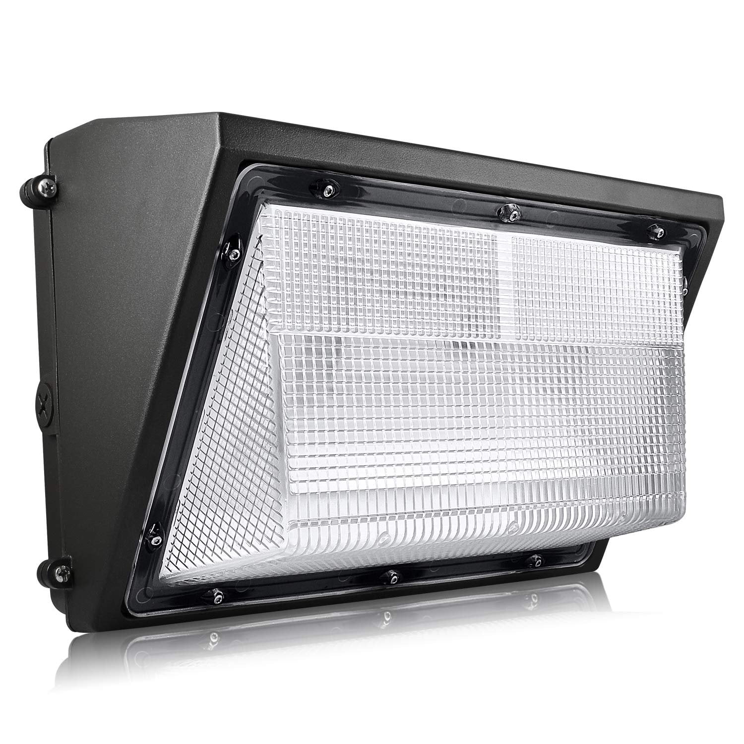 Luxrite 80W LED Wall Pack with Photocell Dusk to Dawn Sensor, 9450