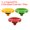 Red/Yellow/Green, variant on Camera Shutter Button, 3 Pack Soft Shutter Release Button Camera Button Concave, Dark Red