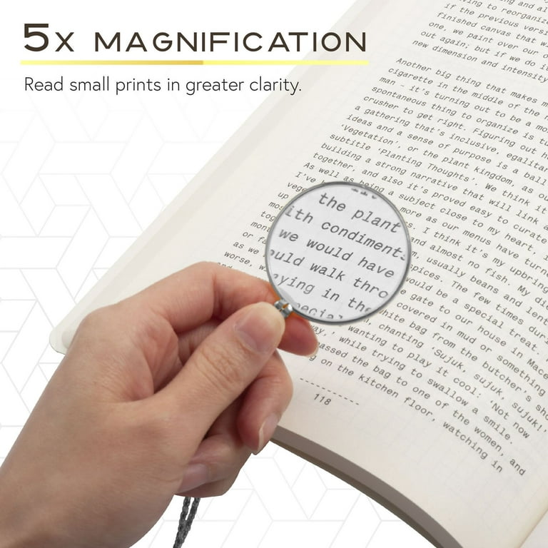 Magnifying Glass Costume Monocle Eyepiece 5X Monocle Magnifier Necklace  Monocle on Chain Mini Portable Monocle Jewelry Hanging Magnifying Glass