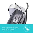 thumbnail image 3 of Summer Infant 3Dlite Convenience Stroller, Gray - Lightweight Stroller with Aluminum Frame, Large Seat Area, 4 Position Recline, Extra Large Storage Basket - Infant Stroller for Travel and More, 3 of 5