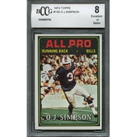 O J Simpson Buffalo Bills Bgs Bccg 8 O J Simpson Buffalo Bills Bgs Bccg 8