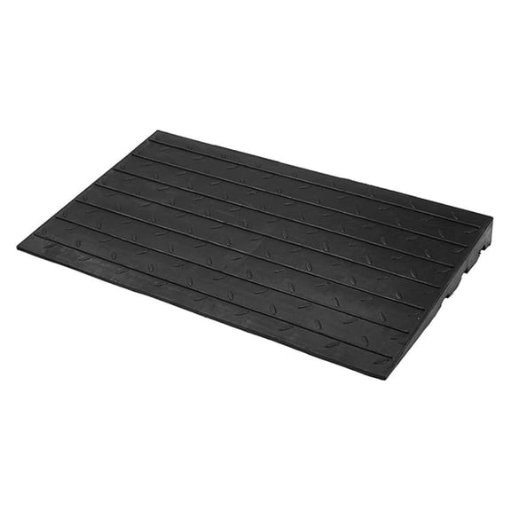 3 inch Height Rubber Threshold Ramp, 33000 LBS Capacity Doorway Anti-Slip Curb Wheelchairs Ramps for Home Doorways Driveways Curb Wheelchairs, Scooters, and Power Chairs, 42" L x 24" W, Black
