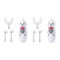 thumbnail image 2 of Guardurnaity Cepillos de eléctricos automáticos para niños en forma de U, cepillos suaves resistentes al calor, herramientas de limpieza para la Blanco 14.5x5 cm, 6-14 años 2Conjunto, 2 of 6