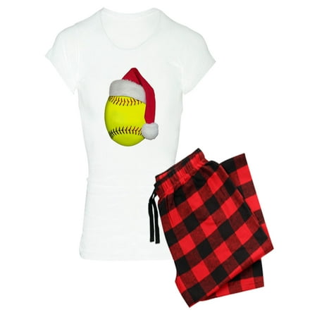 

CafePress - Softball Santa - Women s Light Pajamas
