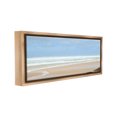 thumbnail image 4 of Stupell Industries Panoramic Abstract Shoreline Landscape Painting Brown Floater Framed Canvas Art Print Wall Art, 25 x 11, 4 of 10