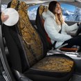 thumbnail image 2 of Uorisanigo Car Seat Covers, Plush Yellow Camo Hunting Seat Covers, Front Seats Cover 2PCS, Seats Cushion Stylish Car Accessories Fit for Most Sedans SUVs Trucks, 2 of 7