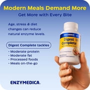 Enzymedica Digest Complete. Digestive Enzyme Supplement for Men & Women, Supports Gut Health, Helps Gas & Bloating, Kosher & Vegan, 30 Capsules
