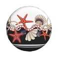thumbnail image 2 of Balery Starfishes Shellstire Cover Waterproof Dust-Proof, Universal Spare Wheel Tire Cover For Trailer, Rv, Suv Truck And Vehicle Camper Accessories-14 Inch, 2 of 9