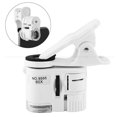 thumbnail image 1 of 60 veces clip para teléfono móvil LED detector de dinero luz foto lupa portátil joyería antigua microscopio óptico, 1 of 5