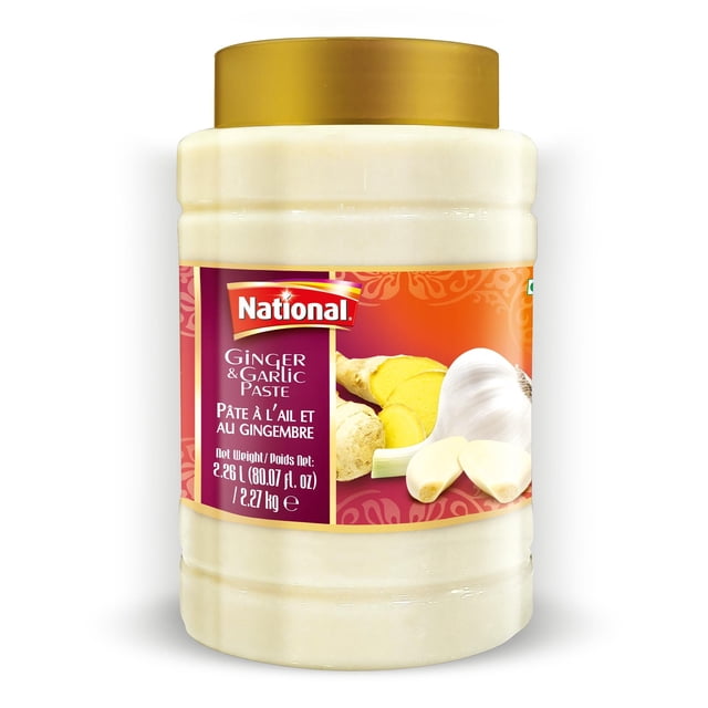 National Ginger & Garlic Paste - 4ct - 2.27kg - Professional-Grade Aromatic Base (1ct)
