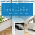 thumbnail image 4 of EliteEdge 8000 BTU Portable Air Conditioner for Rooms Up to 350 Sq. Ft., 3-in-1 AC Unit with Dehumidifier, Fan, Sleep Mode, 24-Hour Timer, Window Mount Kit, Remote Control, 4 of 7