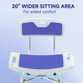 thumbnail image 4 of KEKOY Shower Chair, Height Adjustable Bath Chair with Back 500lb for Shower, Heavy Duty Bath Stool for Tub for Elderly, Senior, Handicap, Tool-Free Assembly, 4 of 10