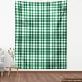 thumbnail image 4 of Ambesonne Fashion Fabric by the Yard Upholstery, Greenish Gingham Plaid Art, 3 Yards, Forest Green White, 4 of 5
