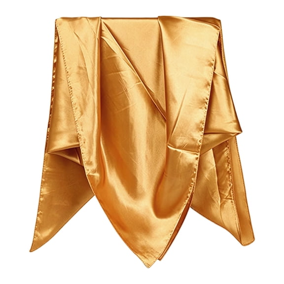 Head Scarf Bandanas for Women Cloth Wide Solid Color Workout Women Turbans Non Slip Thick Soft Womens Fashion,Gold,One Size