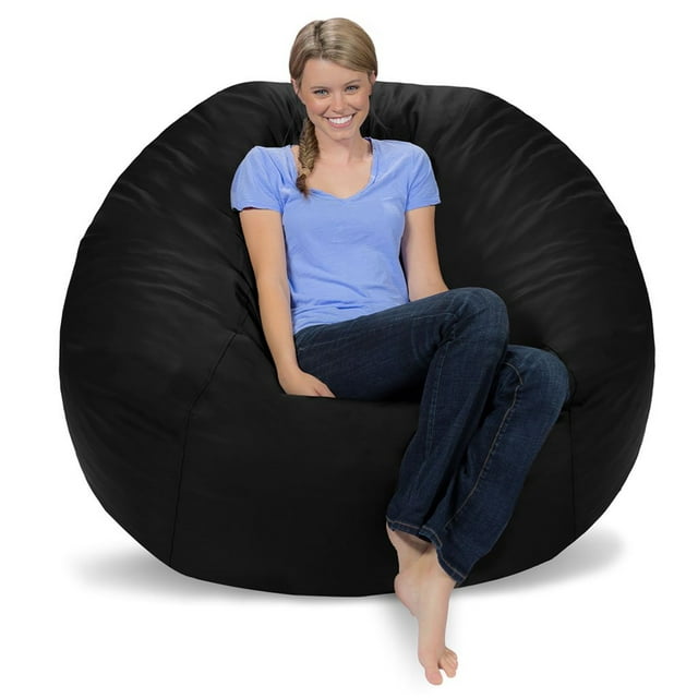 Comfy Sacks Memory Foam Bean Bag Chair, Aqua Marine Micro Suede