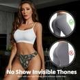 thumbnail image 4 of Thongs for Women - Asparagu Print vegetable No Show Seamless Womens Thongs Underwear, Soft Stretch G String Thongs for Women,Cuteness Ladies Thong Bikini Panties Briefs, 4 of 5