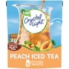 Crystal Light Drink Mix, 16 Pitcher Packets, for Flavorful Hydration and Shareable Refreshment, Artificially Flavored Peach Iced Tea, Made with Black Tea, 4.55 oz