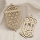 thumbnail image 4 of 9 Pices Ornements Pendentif En Bois Dcoration Creuse Ramadan Kareem Ornement De Pendentif En Forme De Lumire De Vent Toile Lune Pendentif Suspendu, 4 of 5