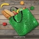 thumbnail image 5 of Fotbe Shiny round green sequins Bolsa Tote con Estampado para Mujer, Bolsos con Cremallera, Bolsa de Hombro Casual de Gran Capacidad con Bolsillos Internos, 5 of 7