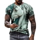 thumbnail image 1 of Camisetas de Manga Larga de los Hombres Relief Steed Impresión Gráfica Tee, Sudadera de Cuello de la Tripulación Casual para Al Aire Libre, Vacaciones Y Uso Diario, 1 of 6