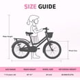thumbnail image 3 of 20 Inch Girls Bike for Ages 7-10, Kids Bicycle with Front Basket, Multiple Colors, Lightweight Frame, Easy to Ride (Training Wheels NOT Included), 3 of 7