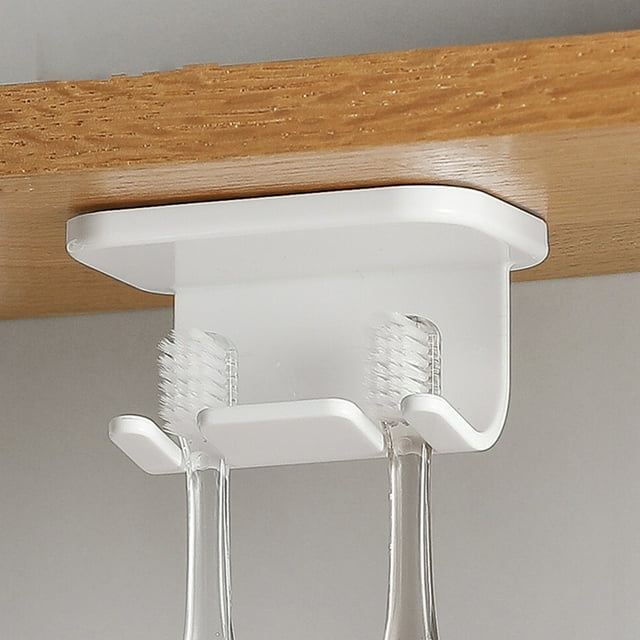 Toothbrush Hook Inverted Hanging Hook Storage Saves Space Without Drilling Installation
